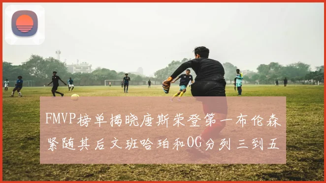 FMVP榜单揭晓唐斯荣登第一布伦森紧随其后文班哈珀和OG分列三到五位